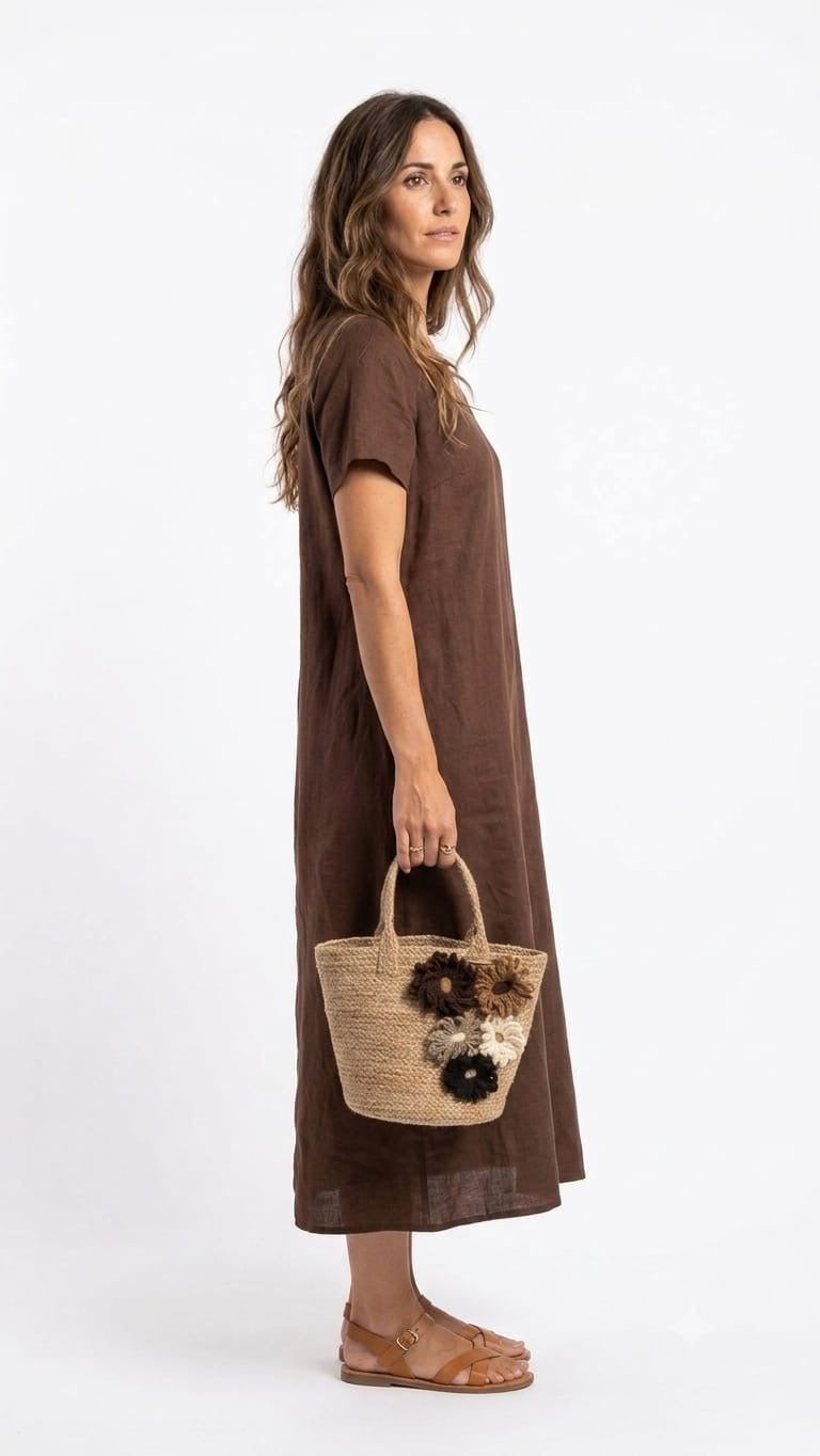 CAPAZO FLEUR - BROWN
